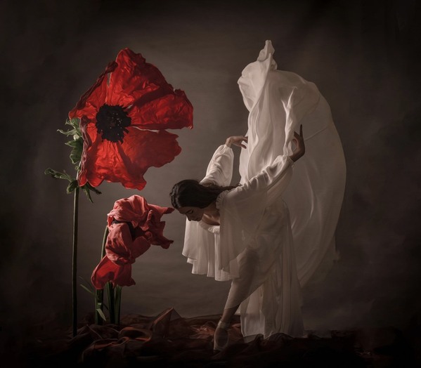Photograph Fereshte Mehr Girl And Flower on One Eyeland
